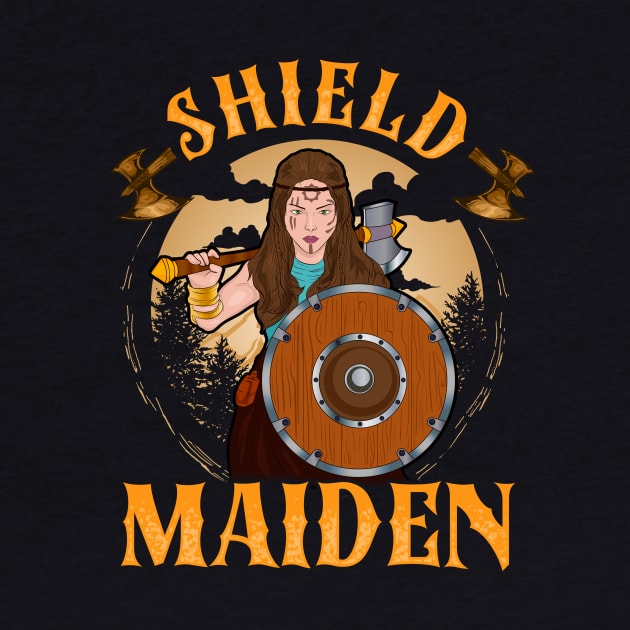 Shield Maiden Female Viking Warrior Norse Myth by theperfectpresents